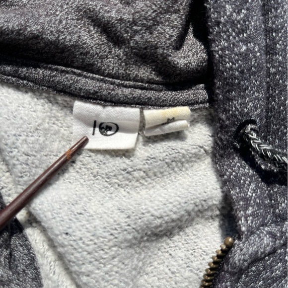 Men's TenTree Hoodie Gray Logo M Camp Hike Outdoor Climb Full Zip Casual College - Picture 3 of 12